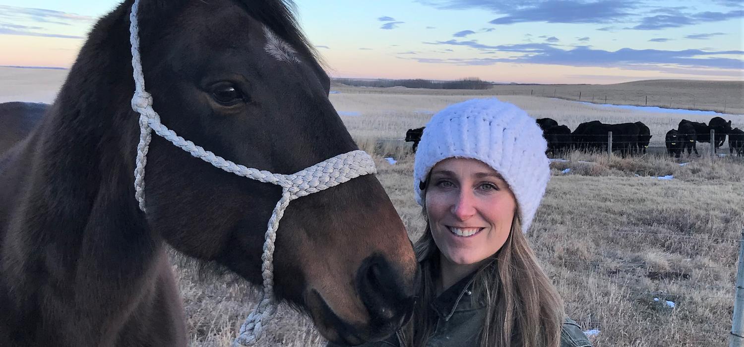 Dr. Holly Sparks and horse