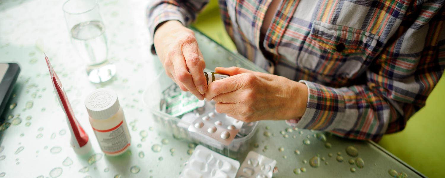 someone taking arthritis medication