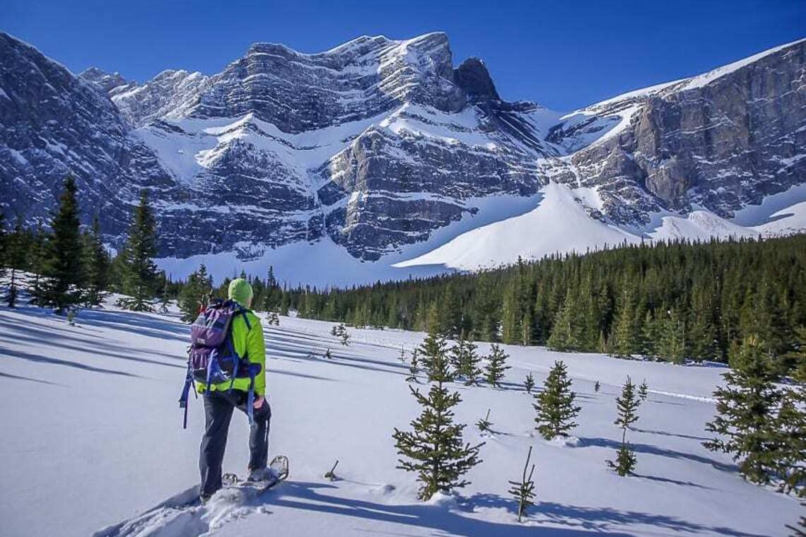 snowshoeing