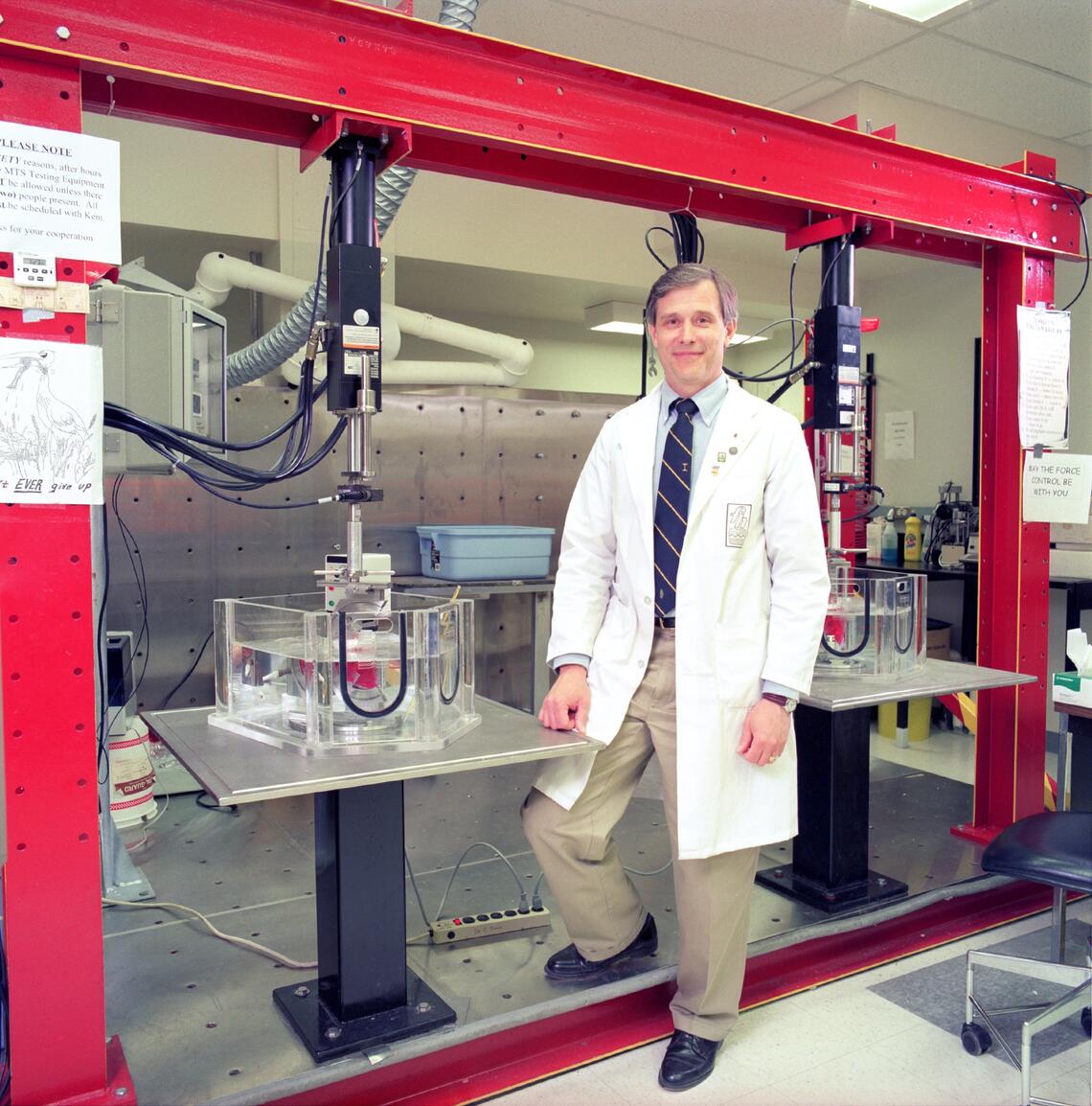 Cy Frank in Biomechanics Lab Cy Frank in Biomechanics Lab