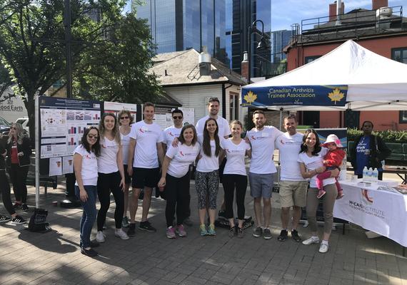 trainees at arthritis walk