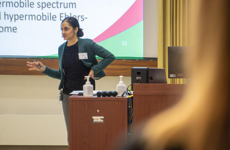 Dr. Manocha presenting