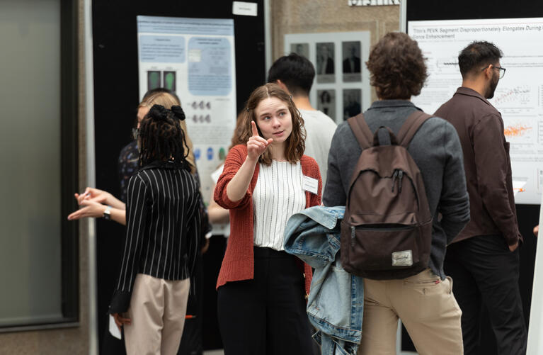 Dr. Gale's student at Research Day
