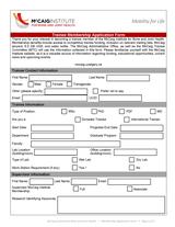 trainee application form