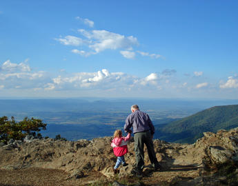 stock man and grandchild